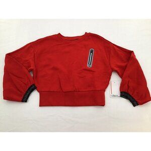 Sports Illustrated Womens Size Small Red Crew Neck 3/4 Sleeve Sweatshirt